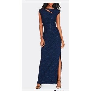 Lauren Ralph Lauren Women's Sequin Lace Gown size 4